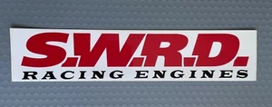 Original 1990s/2000s SWRD Racing Engines Sticker - x 2 (Kart/Karting) - Large - Picture 1 of 1