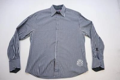 English Laundry Dress Shirt Striped Snap Cuff Long Sleeve Mens Size XL - image 1 of 4