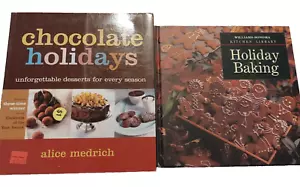 SET 2 Feiertag Backen Williams Sonoma Küchenbibliothek Schokolade Feiertage Desserts - Bild 1 von 5