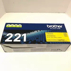 Cartuccia toner giallo Brother TN-221Y TN221Y originale OEM - PESA 100% PIENO! - Foto 1 di 9