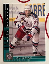 2001-02 ITG Be A Player Memorabilia 137 EMERALD Fall Expo 1/1 Jan Hlavac Rangers