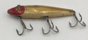 Vintage 52M11 Red and Gold Floater Fishing Lure 3 Hooks - Picture 1 of 1