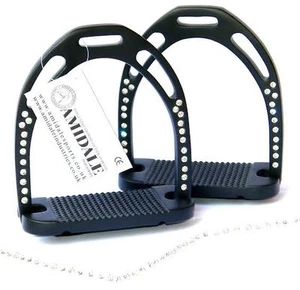 STAFFE EQUITAZIONE ALLUMINIO LUCE RESISTENTE BLU 44 CRISTALLI AMIDALE NUOVE CON ETICHETTE - Foto 1 di 1