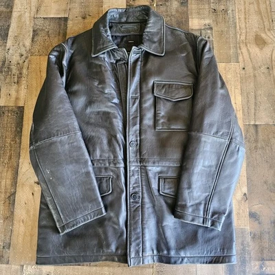 Vintage Claiborne Lambskin Jacket Men's XXL  Leather Bomber Full Zip Soft *Read - Image 1 of 4