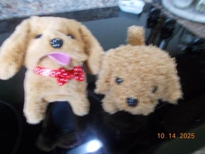 Two Brown Puppies with Sound, Movement, Working, Excellent, Batteries Included - Picture 1 of 5