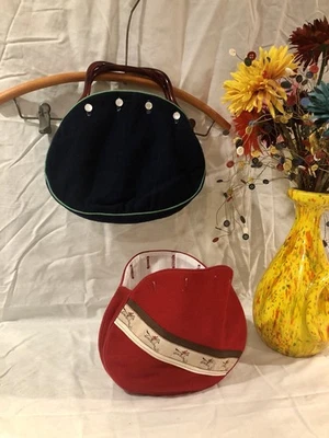 De Colección Bermudas Bolso Cartera 2 Conchas Intercambiables Lucite Tortuga Mango Ecuestre Foto 1 de 4