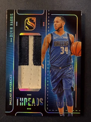2024 Silhouette Threads game-used Devin Harris #12/25 Dallas Mavericks - Imagem 1 de 2