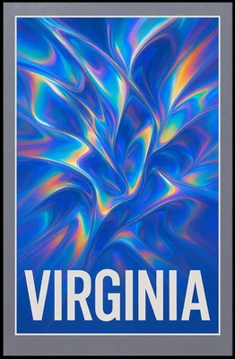 Virginia Abstract Art Abstract Poster - Image 1 of 4
