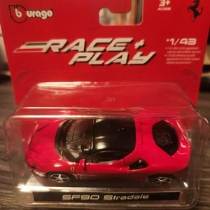NUEVO Burago, Race & Play SF90 Stradale Red, escala 1:43 - Imagen 1 de 4