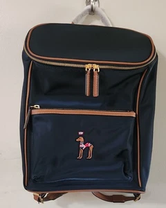 Hazzy's Unisex Backpack NEW no tags Navy with Dog Logo US seller! Super Rare - Picture 1 of 19