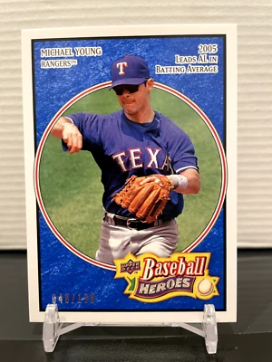 2008 Upper Deck Heroes ~ DK Blue ~  #167   Michael Young  /199    FREE SHIPPING - Image 1 of 2