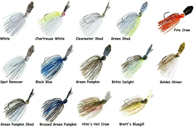 z-man zman evergreen jack hammer bass chatterbait bladed swim jig sizes colors - Image 1 of 4