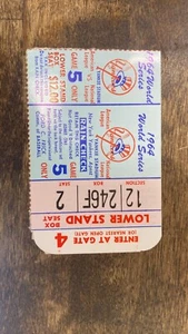 1964 World Series Game 5 Yankees Ticket - McCarver HOME RUN! - Picture 1 of 2