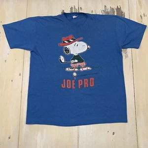 Camiseta de Golf SNOOPY - JOE PRO De Colección Años 70-80 Azul Artex Peanuts, Para Hombre L/XL - Imagen 1 de 12