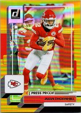 2022 Donruss Football GOLD FOIL Press Proof #279 JUAN THORNHILL