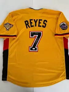 Jose Reyes Autographed 2006 All Star CUSTOM Jersey with 1st ASG Inscription (JSA - Picture 1 of 1