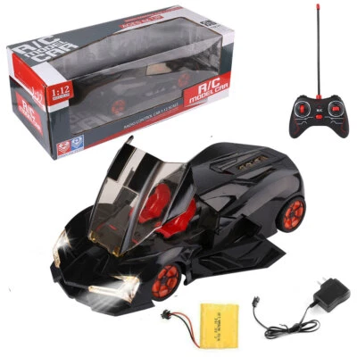 1:12 Electric Drift RC Remote Control Racing Car Kids Toy With Open Doors Lights - Image 1 of 4