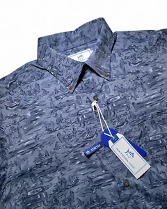 NWT SOUTHERN TIDE Cliff Intercoastal Performance Shirt Blue Size S MSRP $125 - Picture 1 of 9