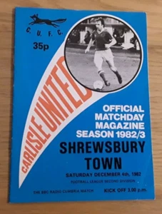 Carlisle United v Shrewsbury Town 1982/83 Division 2 - Bild 1 von 1