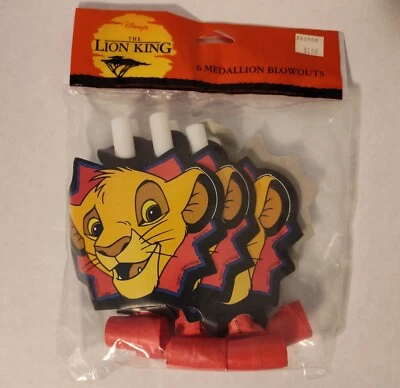 Vintage The Lion King Medallion Blowouts - New In Package - Image 1 of 2