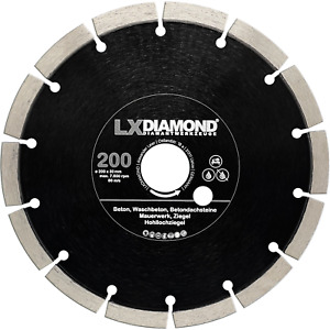 LXDIAMOND Diamant-Trennscheibe 200mm x 30,0mm Beton Ziegel Pflaster-Steine Säge