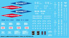 N Scale - Bennett Lumber Product All Door Box Car Decals