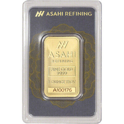 1 Oz Gold Bar - Asahi Refining .9999 Fine In Assay • 1860.60€