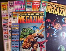 MARVEL SUPER-HEROES MEGAZINE #'s 1-3, 5,6!  ALL 96 PAGES! 1994 MARVEL COMICS