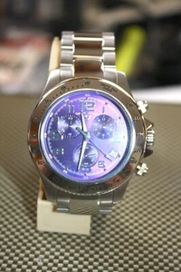 Swiss Legend Men's 50041-101 Eograph Collection Chronograph Purple Dial Stainles - Picture 1 of 8