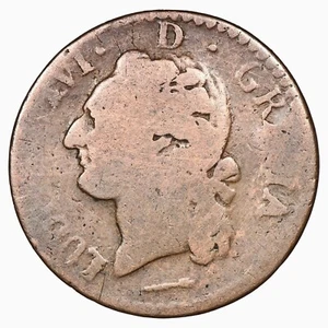 France Louis XVI 1/2 demi sol de Béarn 1785 Pau cuivre Dy.1715 var. monnaie - Picture 1 of 2