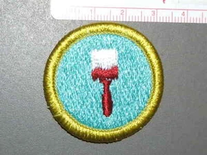 Pfadfinder Verdienstabzeichen Gemälde (blau pb) um '76-'02 2575R - Bild 1 von 1