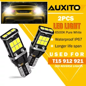 Super Bright White Canbus LED Bulb For Car Backup Reverse Light 912 921 T15 W16W - Foto 1 di 12