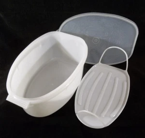 Tupperware White Roast Flavor Saver with Lift-Out Tray and Sheer Tupper! Seal - Picture 1 of 19