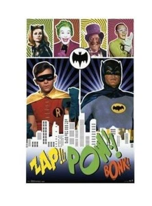 BATMAN TV SHOW POW ROLLED POSTER PRINT DECORATIVE WALL HANGING SLOT #50 - Picture 1 of 1