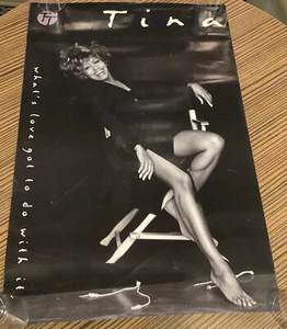PÓSTER PROMOCIONAL TINA TURNER ""WHAT'S LOVE GOT TO DO WITH IT"" Raro (24x36"") - Imagen 1 de 6
