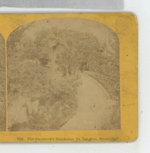 Governor's Residence Mt Lanston Bermuda Kilburn Stereoview - Picture 1 of 2