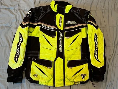 Casaco jaqueta de snowmobile Arctic Cat Sno Pro A-Tex verde masculino tamanho médio 3 em 1 - Imagem 1 de 4