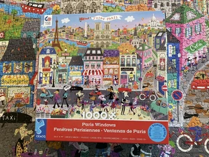 Ceaco jigsaw puzzle "Paris Windows" - 1000 pieces - completed once from new - Picture 1 of 9