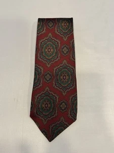 Vintage BURBERRYS OF LONDON Luxury Silk Tie Handmade - Picture 1 of 7