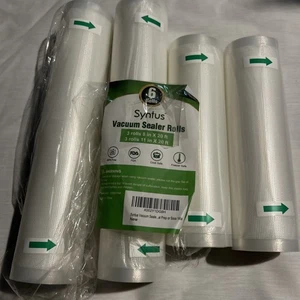 Syntus Vakuumierbeutel, 2 Rollen 8" x 20', 2 Rollen 11" x 20' Beutelrollen, BPA frei - Bild 1 von 3