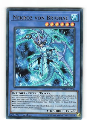 Yugioh NEKROZ VON BRIONAC , dupo-de086 Ultra Rare deutsch Near Mint 1. Auflage - Bild 1 von 2