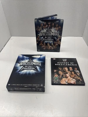 WWE Wrestlemania XXV 25th Anniversary DVD 2009 3 Disc Set w/ Outer Box - Image 1 of 4