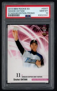 2013 BBM Rookie Edition Stadium Event Promo Shohei Ohtani Rookie PSA 10 #SS07 - Picture 1 of 3
