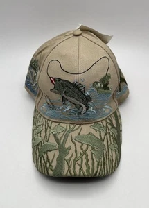 Gander Mountain We Live Outdoors. Textured Fly Fishing Hat. NEW adjustable back - Picture 1 of 6
