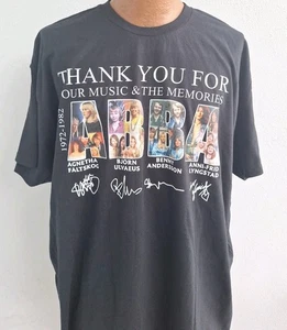 Abba Unisex Adult's Short Sleeve Retro Graphic T-Shirt Black 2XL - Picture 1 of 4