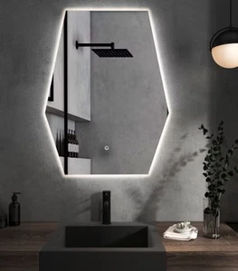 Royal Bathrooms Elva Bathroom LED Backlit Mirror 600 x 800mm Anti Fog - Picture 1 of 2