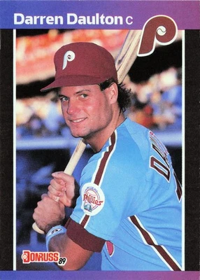 1989 Leaf Donruss Baseball #549 Darren Daulton - Image 1 of 3