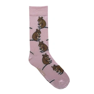 845100 QUOKKA PINK LAFITTE PATTERNED SOCKS BAMBOO MENS SIZE AU 6-11 - Picture 1 of 1