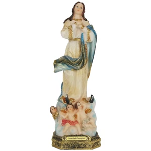Figura Resina Virgen Inmaculada Concepción 12" La Purísima Concepción - Imagen 1 de 3
