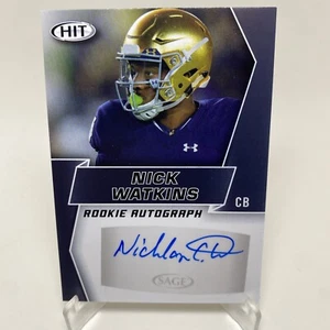 Sage 2019 - Nick Watkins - autógrafo de novato - #A91 - Imagen 1 de 4